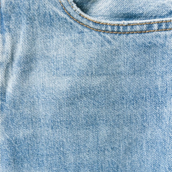 Farfetch Unravel Project Frayed Detail Slim Light Blue Jeans Raw Hem Size 28 - Picture 6 of 15